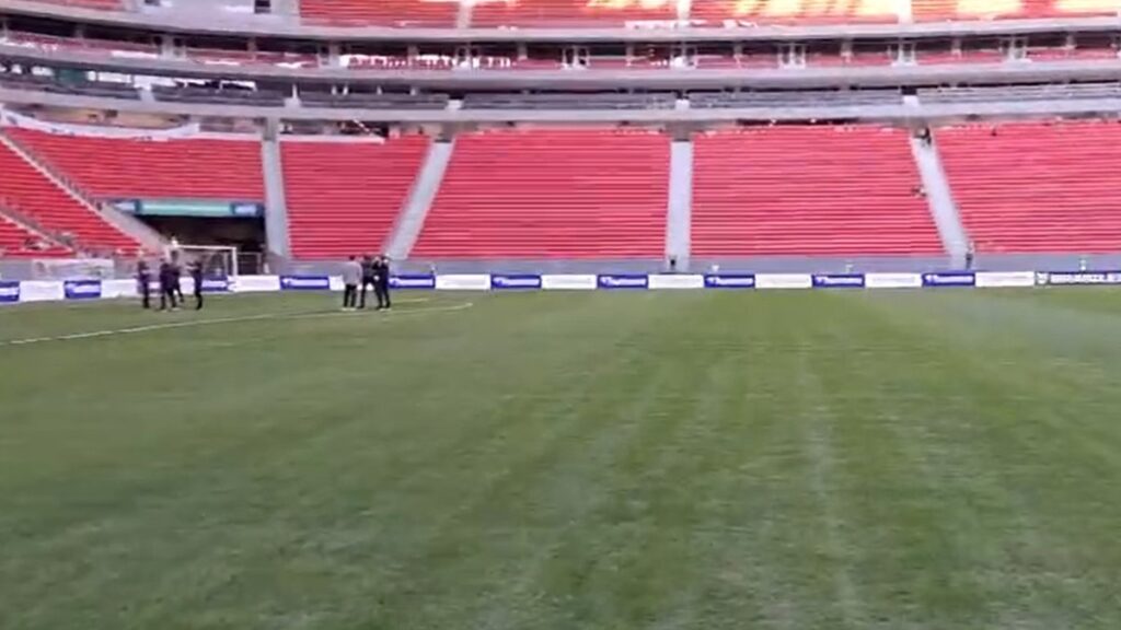 Veja situação do gramado do Mané Garrincha para jogo do Flamengo com Criciúma