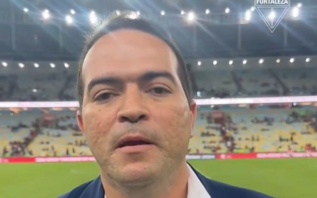 Presidente do Fortaleza detona arbitragem de jogo contra o Flamengo, pelo Brasileirão