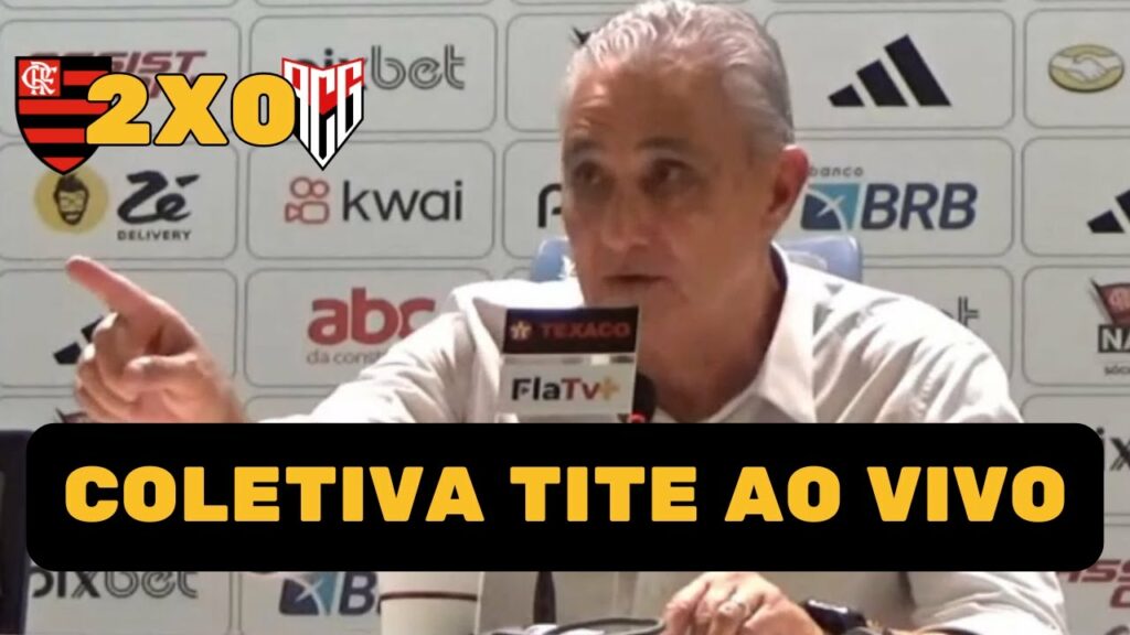 COLETIVA TITE AO VIVO | FLAMENGO 2X0 ATLÉTICO-GO – BRASILEIRÃO 2024