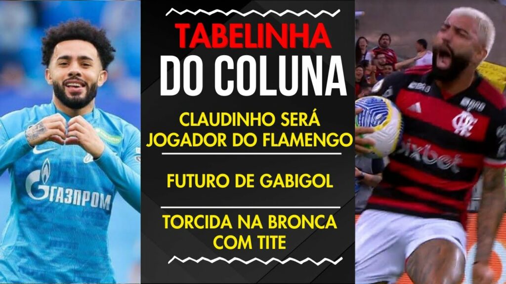 CLAUDINHO SERÁ JOGADOR DO FLAMENGO | FUTURO DE GABIGOL | TORCIDA NA BRONCA COM TITE