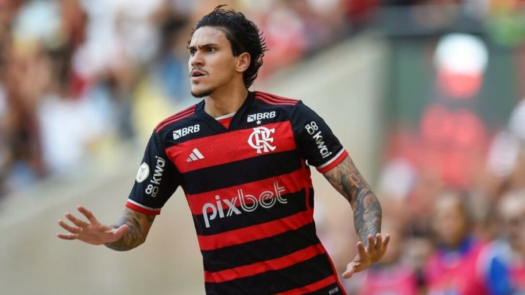 Pedro faz pedido à torcida após jogo do Flamengo contra o Atlético-GO