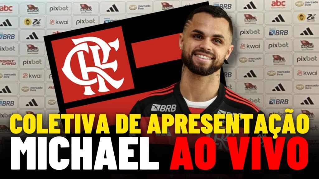 AO VIVO | Assista à coletiva de apresentação de Michael com o Coluna do Fla