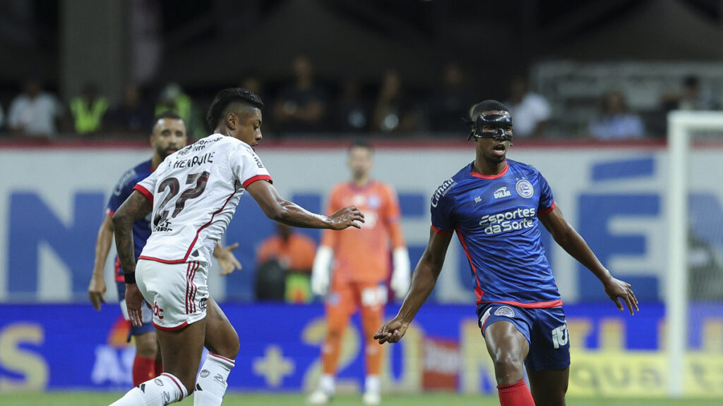 Flamengo venceu o Bahia por 1 a 0 na Arena Fonte Nova, em Salvador.