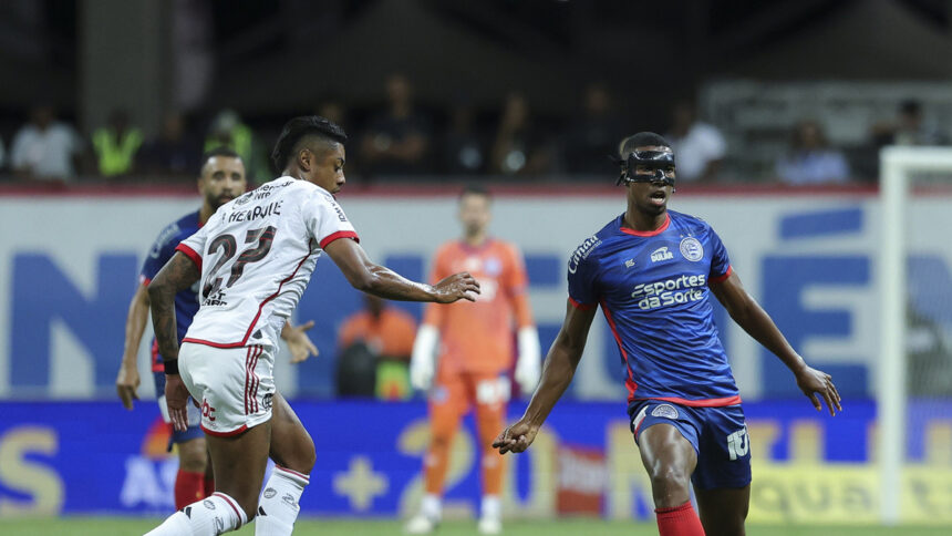 Flamengo venceu o Bahia por 1 a 0 na Arena Fonte Nova, em Salvador.