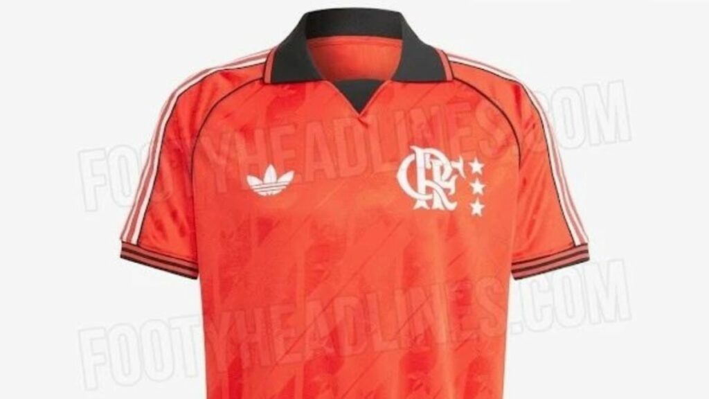 Vaza nova camisa retrô do Flamengo em parceria com Adidas