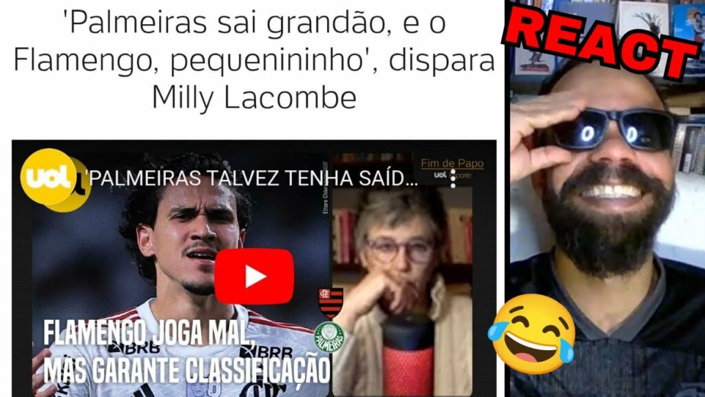 “FLAMENGO SAI PEQUENO E O PALMEIRAS GRANDÃO”