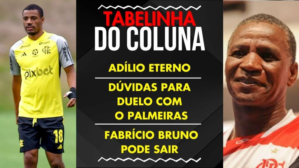 ADÍLIO ETERNO | DÚVIDAS PARA DUELO COM O PALMEIRAS | FABRÍCIO BRUNO PODE SAIR