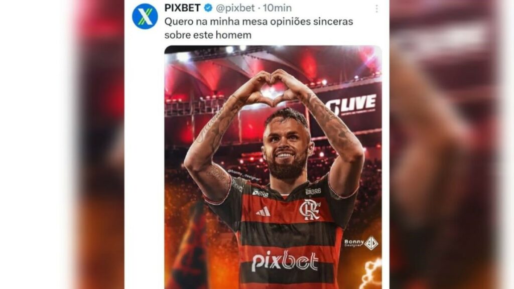 Patrocinadora do Flamengo ‘anuncia’ Michael nas redes sociais