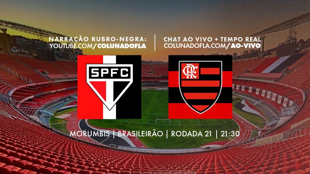 AO VIVO: assista a São Paulo x Flamengo com o Coluna do Fla