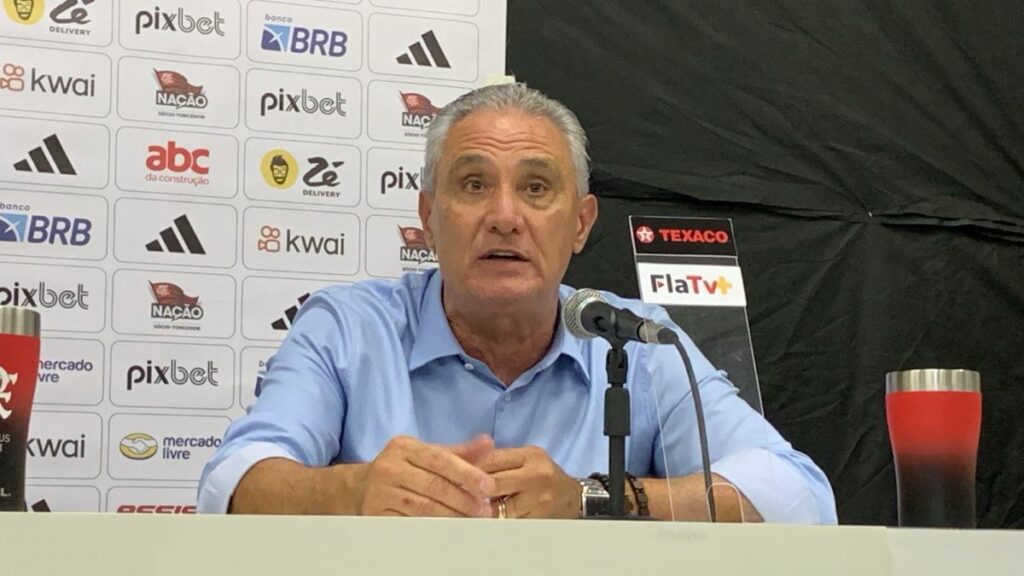 Tite se irrita com pergunta sobre substituição de Arrascaeta após jogo do Flamengo contra o Botafogo