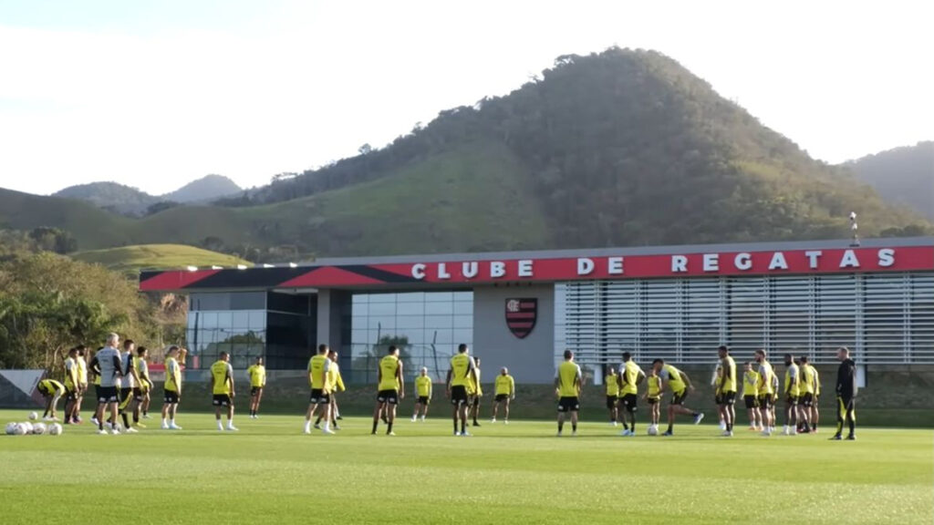 Treino do Flamengo no CT