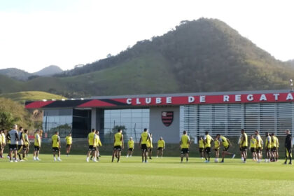 Treino do Flamengo no CT