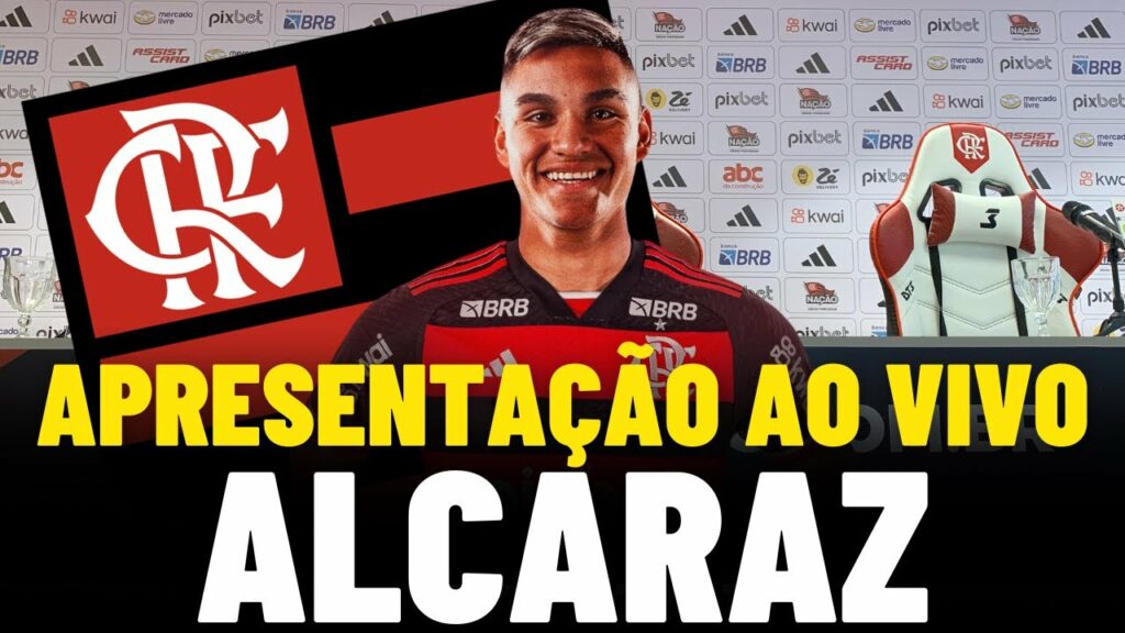 AO VIVO: Assista à coletiva de apresentação de Alcaraz com o Coluna do Fla