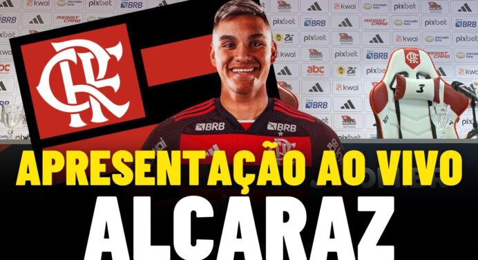AO VIVO: Assista à coletiva de apresentação de Alcaraz com o Coluna do Fla