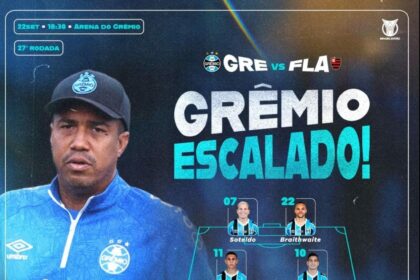 escalação grêmio