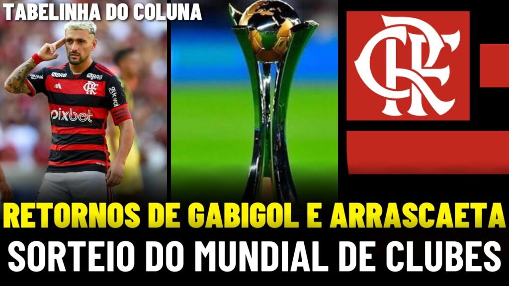 Notícias do Flamengo hoje: sorteio do Mundial, convocados para as seleções e reabilitação de jogadores