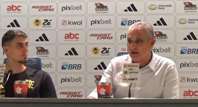 Tite confirma que 3 jogadores do Flamengo não treinaram antes de jogo contra o Vasco no Brasileirão