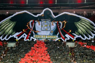 Mosaico da torcida do Flamengo