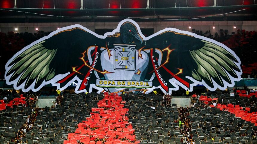 Mosaico e 22 mil bandeiras: torcida do Flamengo prepara festa histórica contra o Atlético-MG