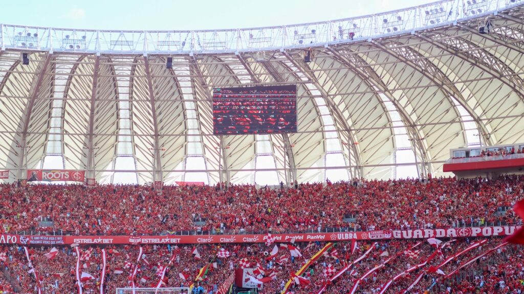 Internacional divulga parcial de ingressos para jogo com Flamengo, pelo Brasileirão