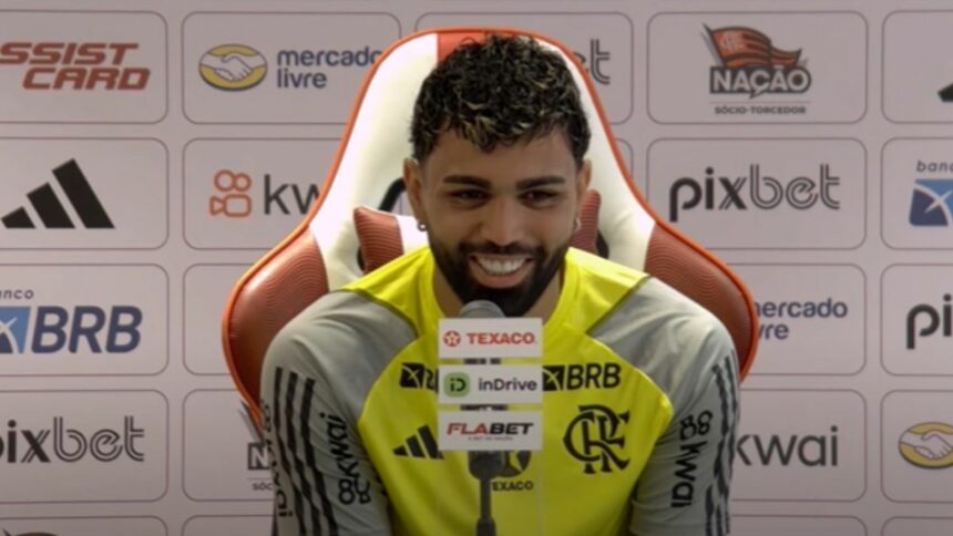 Gabigol agradece apoio da torcida e se declara ao Flamengo: “É o time que eu amo”