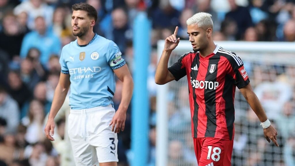 Ex-Flamengo, Andreas Pereira marca gol contra Manchester City e provoca imitando Cristiano Ronaldo