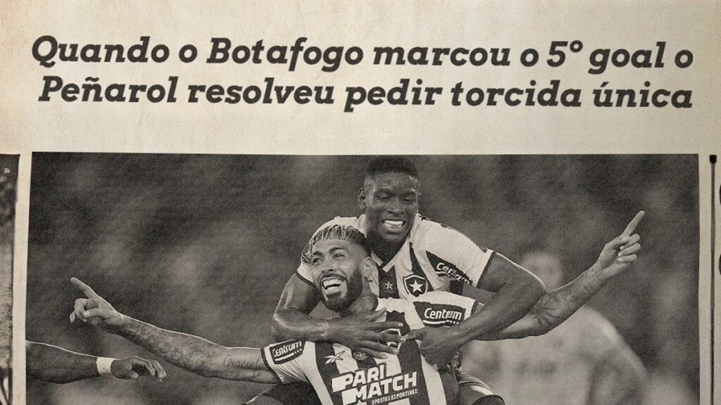 Botafogo postou provocação ao Peñarol e lembrou Flamengo