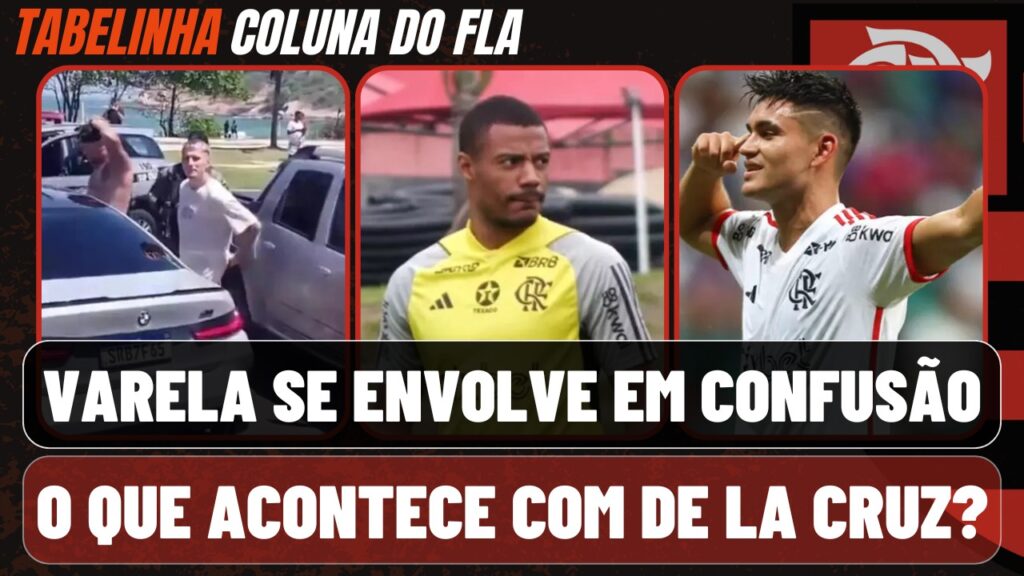 Notícias do Flamengo hoje: lesão de De La Cruz e Varela envolvido em confusão no Rio de Janeiro