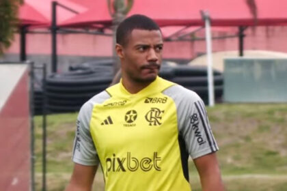 De La Cruz treino do Flamengo