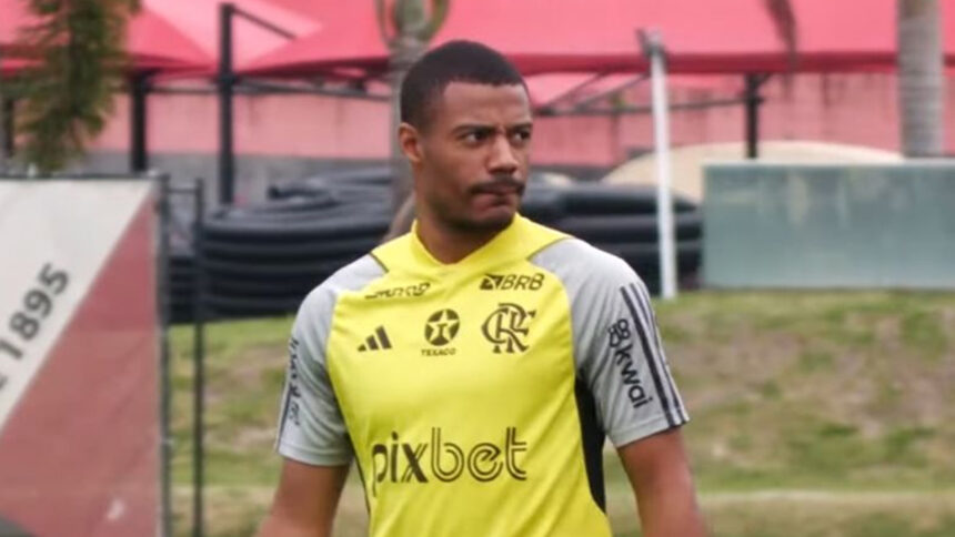 De La Cruz treino do Flamengo