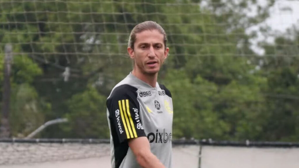 Filipe Luís treino do Flamengo