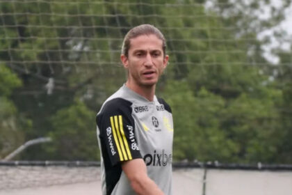 Filipe Luís treino do Flamengo