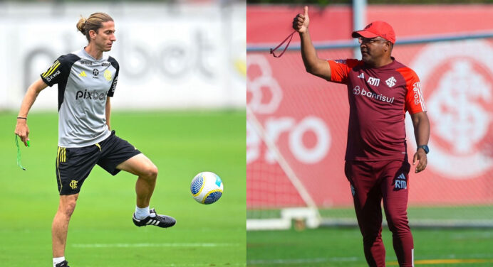 Gols, aproveitamento e mais: compare os números de Flamengo e Internacional antes de jogo no Brasileirão