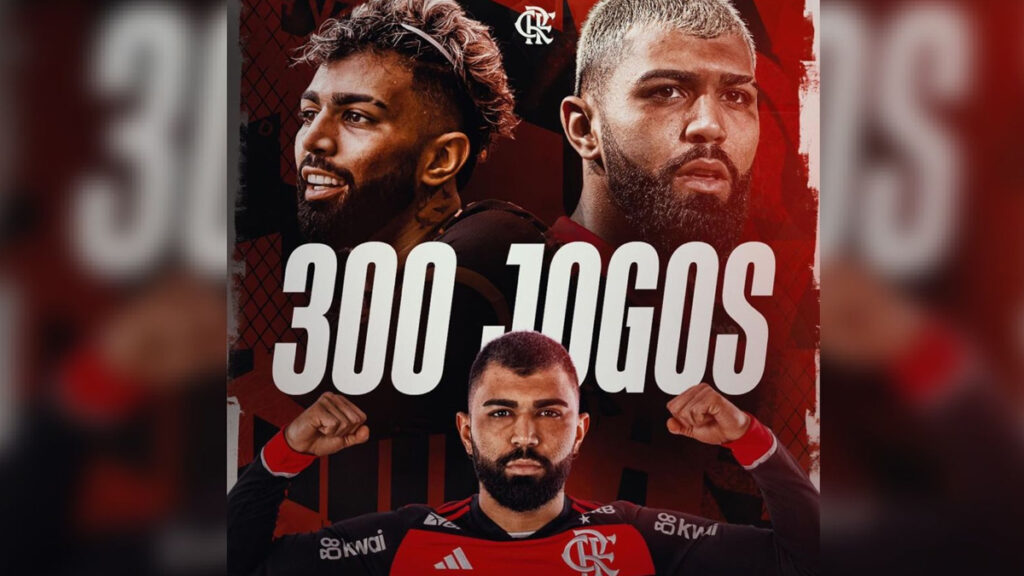 Gabigol se declara ao Flamengo após completar 300 jogos com a camisa rubro-negra