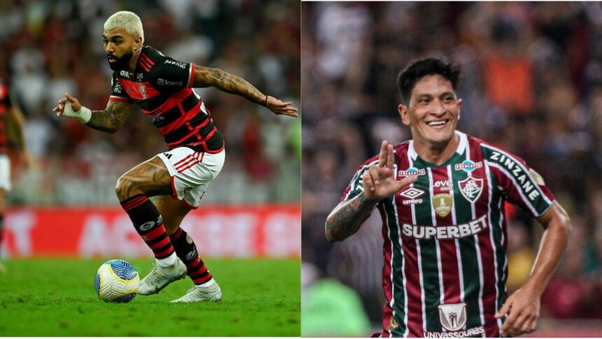 Germán Cano e Gabigol