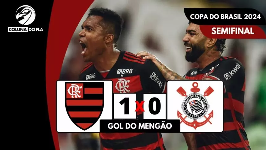 FLAMENGO 1X0 CORINTHIANS – GOL DO MENGÃO | COPA DO BRASIL 2024