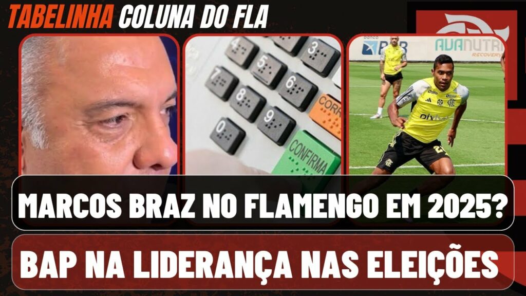 MARCOS BRAZ NO FLAMENGO EM 2025 I BAP NA LIDERANÇA NAS URNAS I ALEX SANDRO DE VOLTA