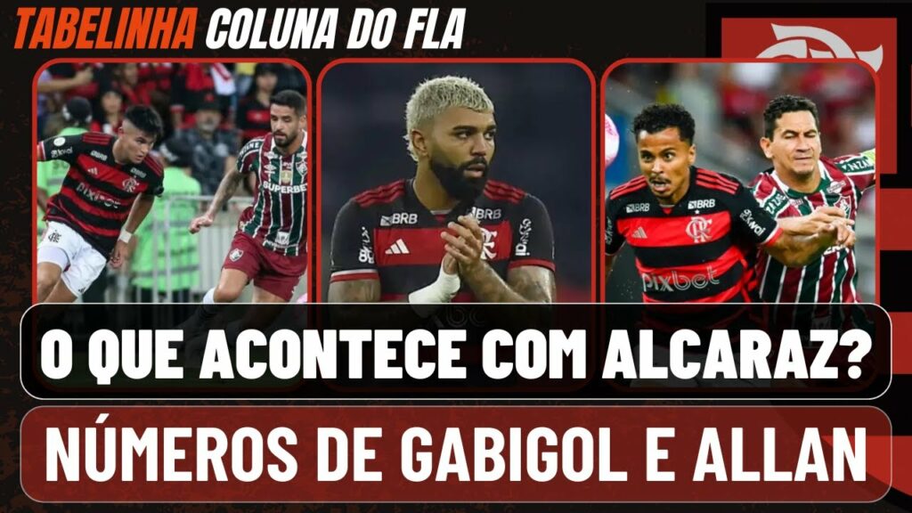 ALCARAZ SOFRENDO PARA ENGRENAR | REVOLTA COM ATUAÇÃO DE ALLAN | ATUAÇÕES DE GABIGOL