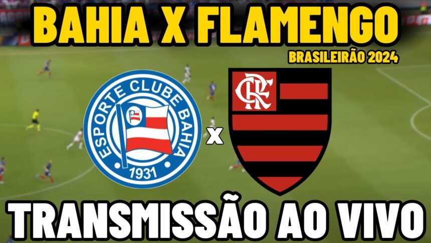 BAHIA X FLAMENGO TRANSMISSÃO AO VIVO – 29ª RODADA – BRASILEIRÃO 2024