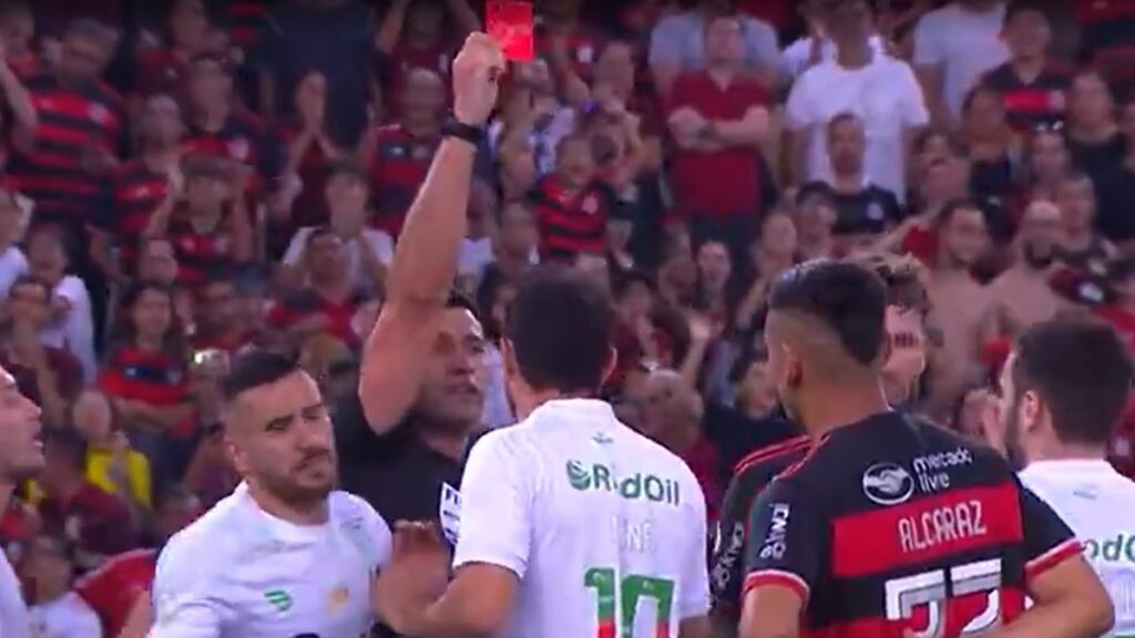 Especialista em leitura labial revela frase que causou expulsão de Nenê em jogo do Flamengo