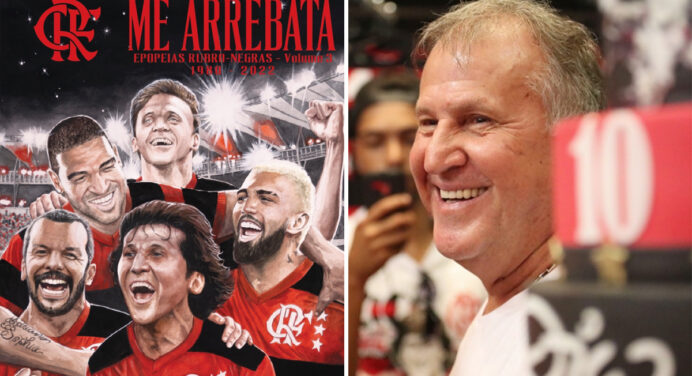 Zico se emociona com novo livro sobre o Flamengo: “Vai deixar nossos feitos para várias gerações”