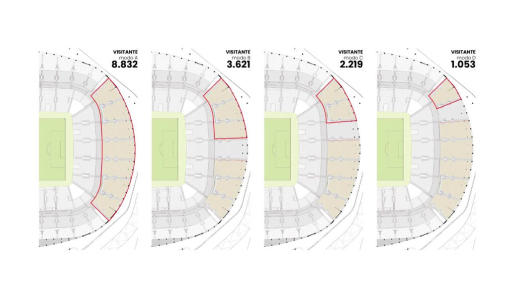 Estádio: Flamengo inova com projeto de setor visitante, que pode ser alterado a cada jogo