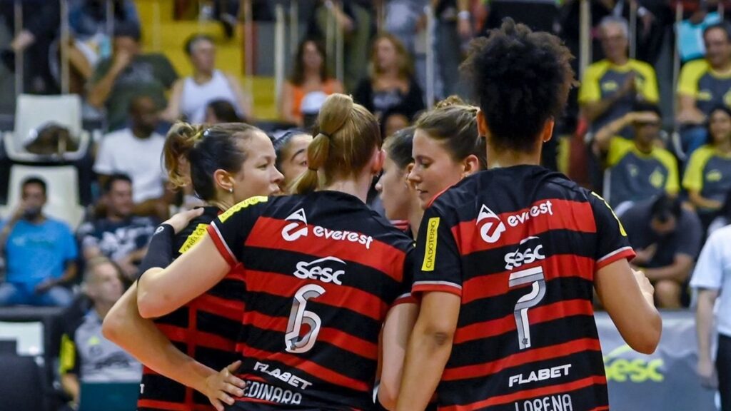 Flamengo sofre virada do Bauru e perde a 3ª partida seguida na Superliga de Vôlei