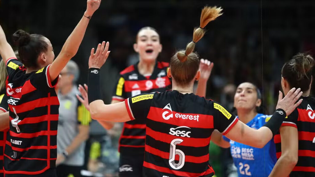 Flamengo ganhou do Minas na Superliga Feminina