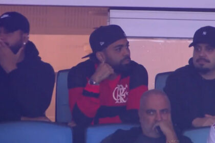 Gabigol assistiu o jogo do Flamengo no camarote do Maracanã