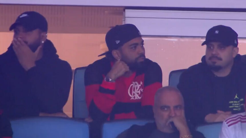 Gabigol assistiu o jogo do Flamengo no camarote do Maracanã