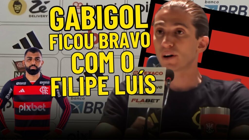 FILIPE LUÍS FALA DA DISCUSSÃO COM GABIGOL