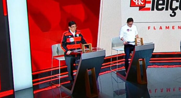 Candidatos à presidência do Flamengo trocam farpas em debate: “Pinóquio do mal e covarde”