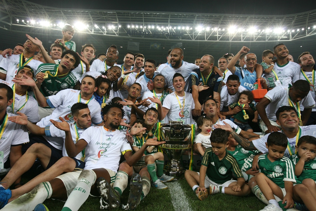 Palmeiras comemora título da Copa do Brasil de 2015