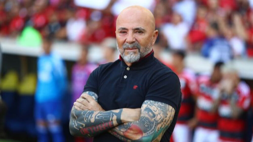 Sampaoli em ação pelo Flamengo no Maracanã